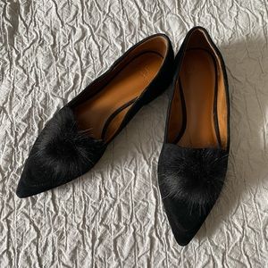 Halston Pom Pom Flats